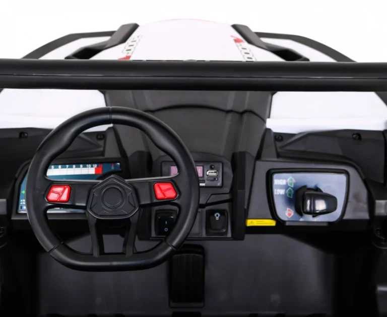 Utv Mx Dječji Akumulatorski Buggy Bijeli + 4x4 Pogon + Daljinski Upravljač + Audio Led + Kutija Za Pohranu + Eva + Spori Start, Bijela 7