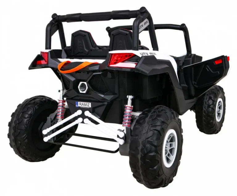 Utv Mx Dječji Akumulatorski Buggy Bijeli + 4x4 Pogon + Daljinski Upravljač + Audio Led + Kutija Za Pohranu + Eva + Spori Start, Bijela 9