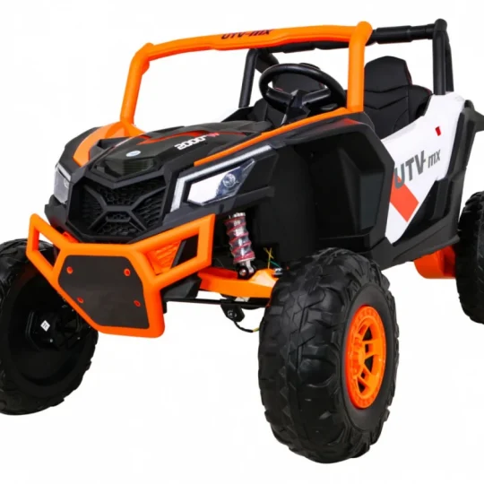 Utv Mx Baterijski Buggy Za Djecu Narančasti + 4x4 Pogon + Daljinski Upravljač + Audio Led + Kutija 1