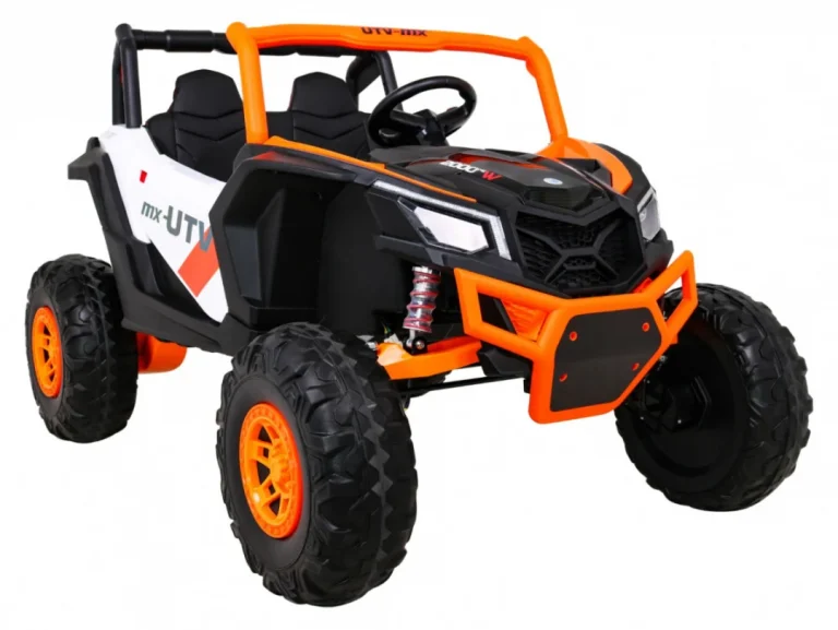 Utv Mx Baterijski Buggy Za Djecu Narančasti + 4x4 Pogon + Daljinski Upravljač + Audio Led + Kutija 10