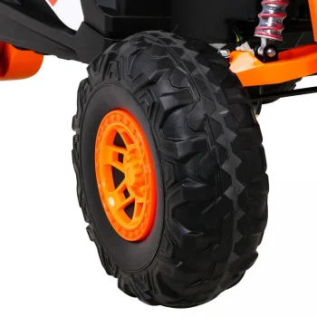 Utv Mx Baterijski Buggy Za Djecu Narančasti + 4x4 Pogon + Daljinski Upravljač + Audio Led + Kutija 17