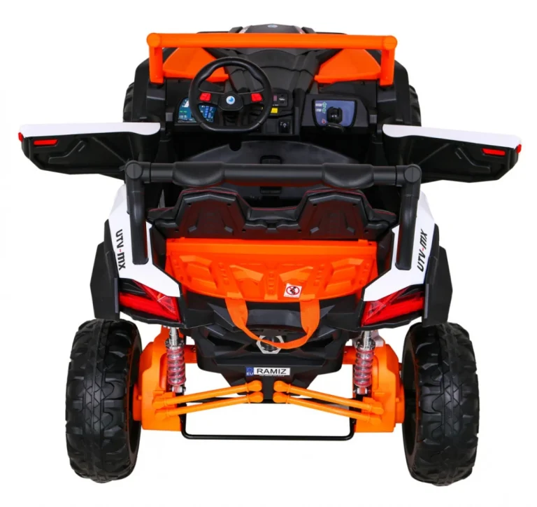 Utv Mx Baterijski Buggy Za Djecu Narančasti + 4x4 Pogon + Daljinski Upravljač + Audio Led + Kutija 7