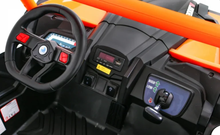 Utv Mx Baterijski Buggy Za Djecu Narančasti + 4x4 Pogon + Daljinski Upravljač + Audio Led + Kutija 8