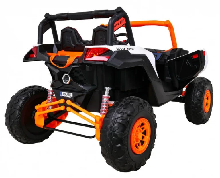 Utv Mx Baterijski Buggy Za Djecu Narančasti + 4x4 Pogon + Daljinski Upravljač + Audio Led + Kutija 9