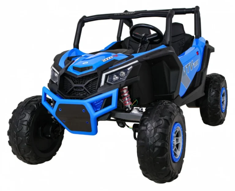 Utv Mx Baterijski Buggy Za Djecu Plavi + 4x4 Pogon + Daljinski Upravljač + Audio Led + Kutija Za Pohranu + Eva + Spori Start, Plava 1