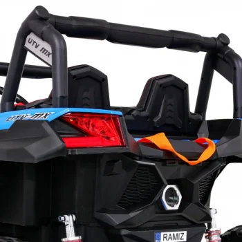 Utv Mx Baterijski Buggy Za Djecu Plavi + 4x4 Pogon + Daljinski Upravljač + Audio Led + Kutija Za Pohranu + Eva + Spori Start, Plava 12