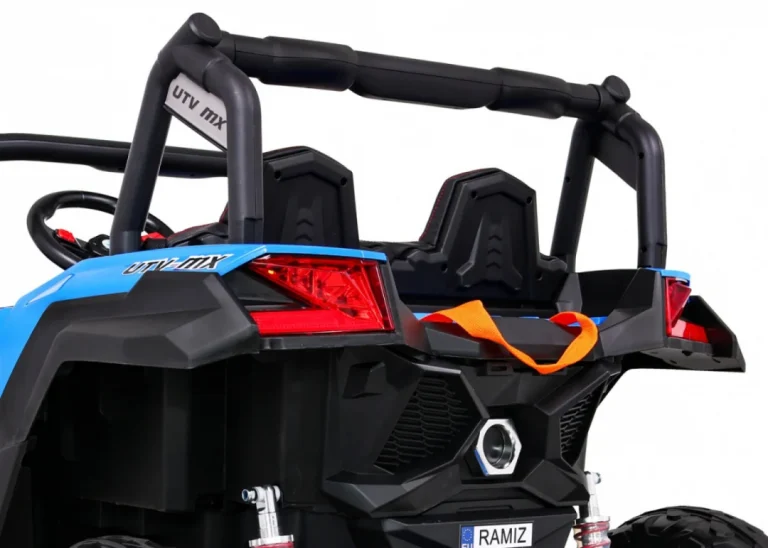 Utv Mx Baterijski Buggy Za Djecu Plavi + 4x4 Pogon + Daljinski Upravljač + Audio Led + Kutija Za Pohranu + Eva + Spori Start, Plava 12