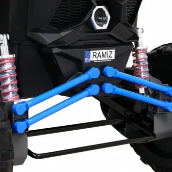 Utv Mx Baterijski Buggy Za Djecu Plavi + 4x4 Pogon + Daljinski Upravljač + Audio Led + Kutija Za Pohranu + Eva + Spori Start, Plava 13