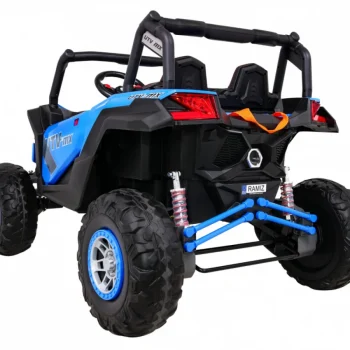 Utv Mx Baterijski Buggy Za Djecu Plavi + 4x4 Pogon + Daljinski Upravljač + Audio Led + Kutija Za Pohranu + Eva + Spori Start, Plava 5