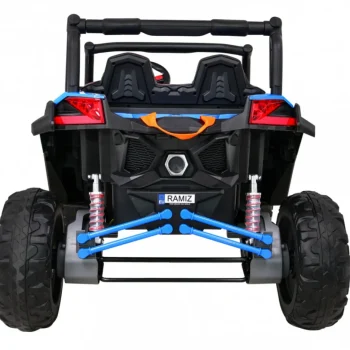 Utv Mx Baterijski Buggy Za Djecu Plavi + 4x4 Pogon + Daljinski Upravljač + Audio Led + Kutija Za Pohranu + Eva + Spori Start, Plava 6
