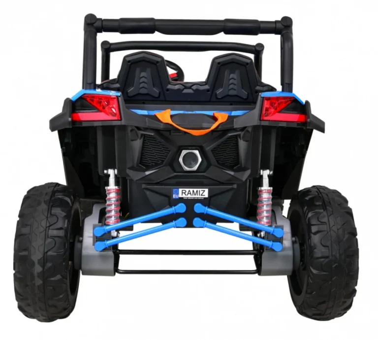 Utv Mx Baterijski Buggy Za Djecu Plavi + 4x4 Pogon + Daljinski Upravljač + Audio Led + Kutija Za Pohranu + Eva + Spori Start, Plava 6