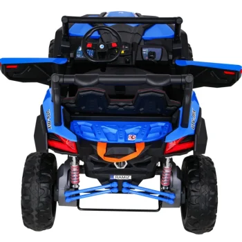 Utv Mx Baterijski Buggy Za Djecu Plavi + 4x4 Pogon + Daljinski Upravljač + Audio Led + Kutija Za Pohranu + Eva + Spori Start, Plava 7