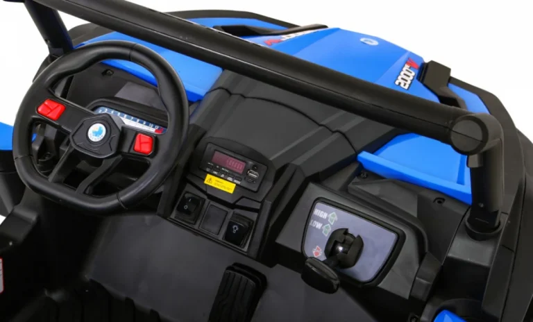 Utv Mx Baterijski Buggy Za Djecu Plavi + 4x4 Pogon + Daljinski Upravljač + Audio Led + Kutija Za Pohranu + Eva + Spori Start, Plava 8