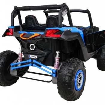 Utv Mx Baterijski Buggy Za Djecu Plavi + 4x4 Pogon + Daljinski Upravljač + Audio Led + Kutija Za Pohranu + Eva + Spori Start, Plava 9