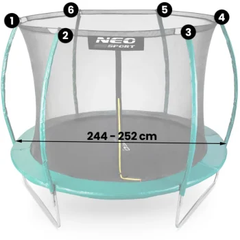 Unutarnja Mreža Za Trampolin Neo Sport 252 Cm, 8 Stopa 2