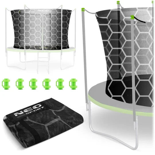 Unutarnja Mreža Za Trampolin Neo Sport, 312 Cm, 10 Stopa, Siva 1