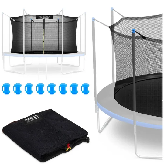 Unutarnja Mreža Za Trampolin Neo Sport, 374 Cm, 12 Stopa, Siva, Var. Ns 12w 241 Sw 1