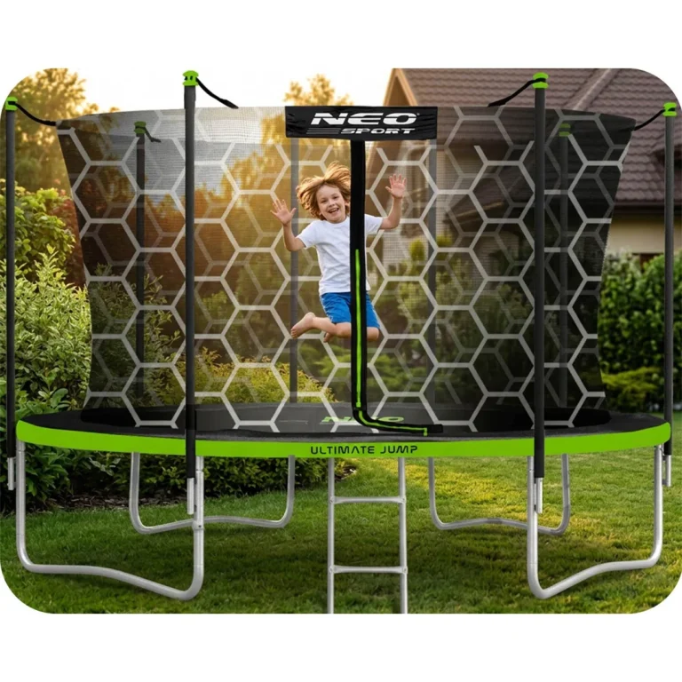 Unutarnja Mreža Za Trampolin Neo Sport, 404 Cm, 13 Stopa, Siva 8