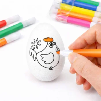 Uskrsna Stiroporna Jaja Za Bojanje Motiv Kokoš 6 Kom 2