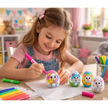 Uskrsna Stiroporna Jaja Za Bojanje Motiv Miš 6 Kom 3