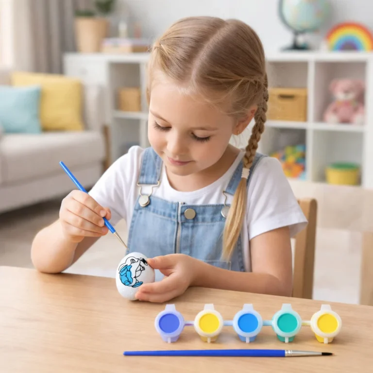 Uskrsna Stiroporna Jaja Za Bojanje Motiv Zeko S Bojama 6 Kom 3