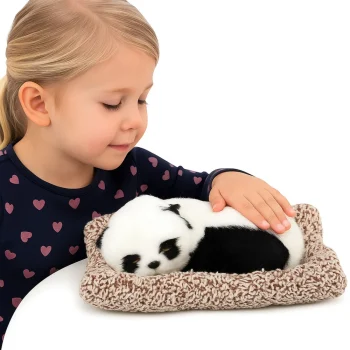 Usnuli Panda Na Figurici Jastuka S Krznom I Prozirnom Torbom 3