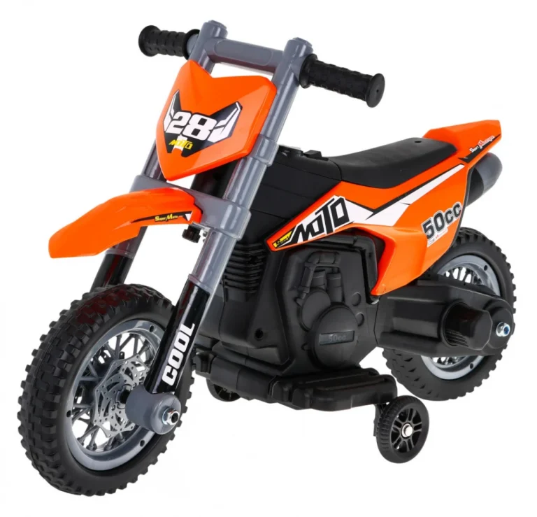 V Cross Narančasti Motocikl Motor Na Akumulator 1