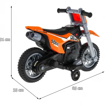 V Cross Narančasti Motocikl Motor Na Akumulator 2