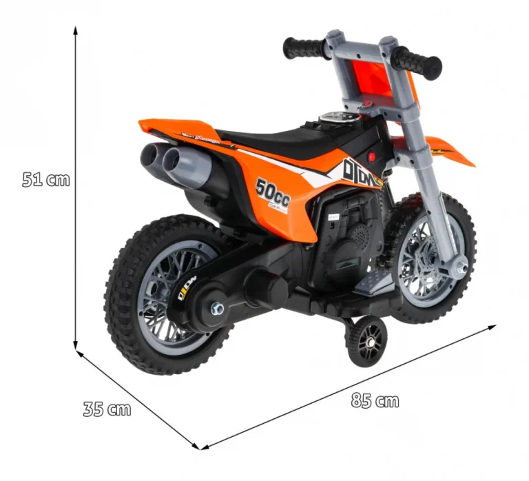 V Cross Narančasti Motocikl Motor Na Akumulator 2