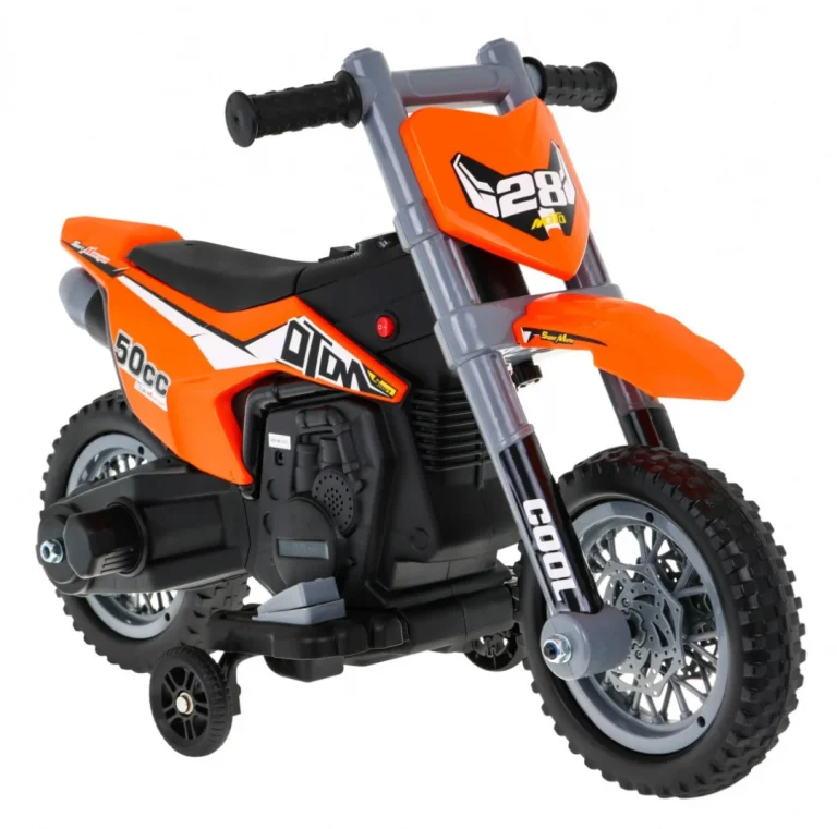 V Cross Narančasti Motocikl Motor Na Akumulator 9