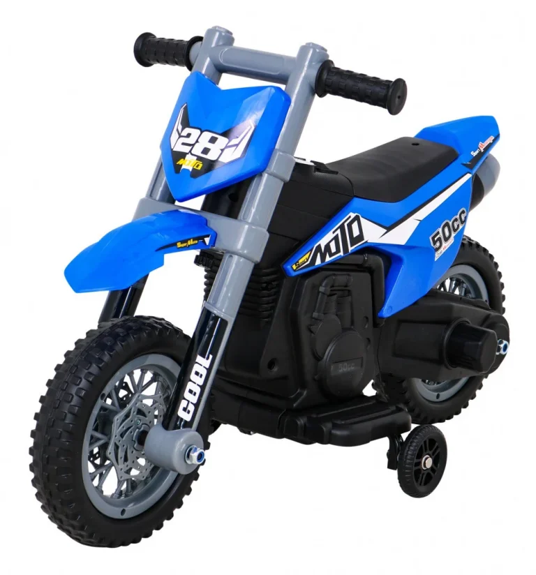 V Cross Plavi Motocikl, Plava Motor Na Akumulator 1