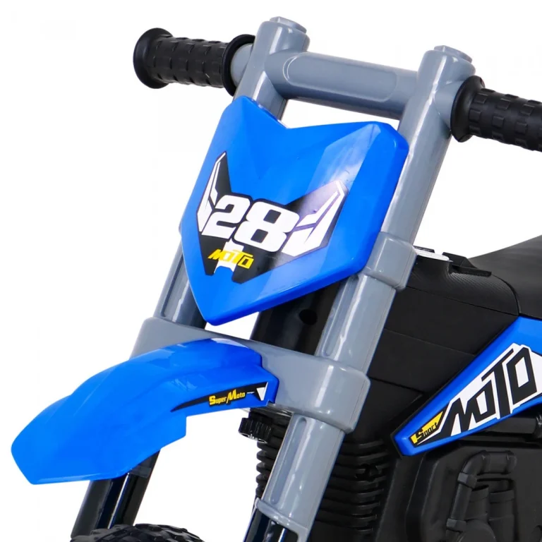 V Cross Plavi Motocikl, Plava Motor Na Akumulator 10