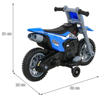 V Cross Plavi Motocikl, Plava Motor Na Akumulator 2