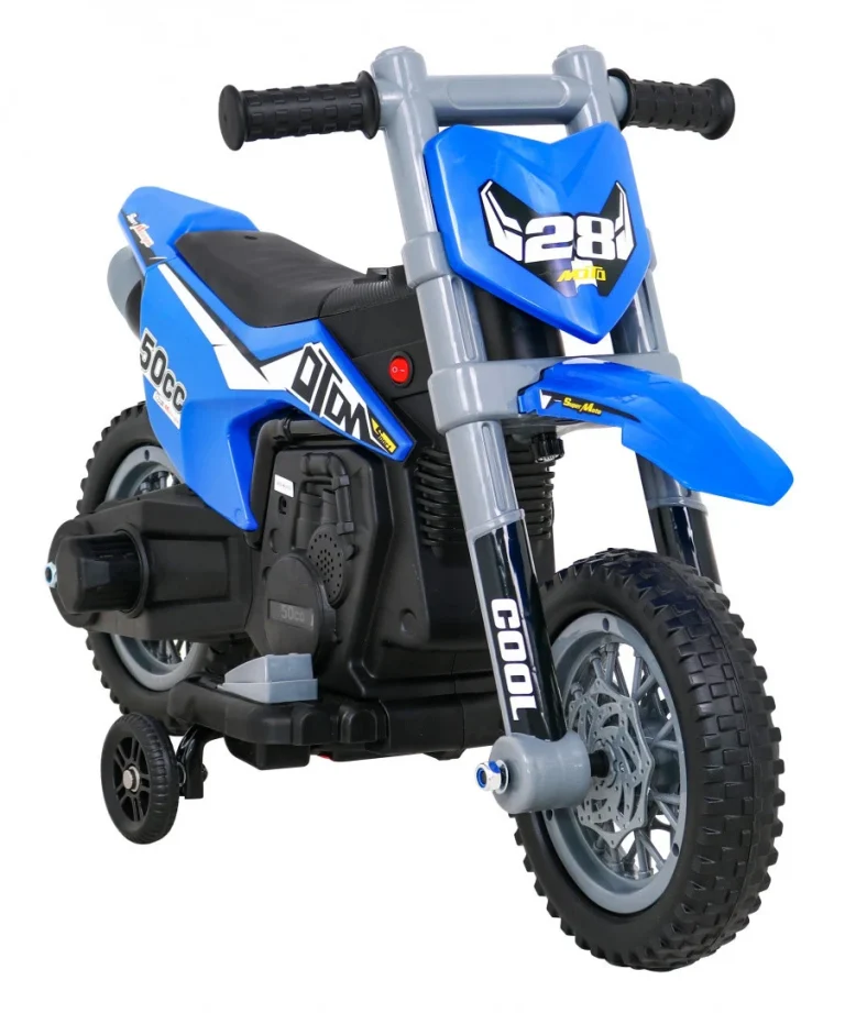 V Cross Plavi Motocikl, Plava Motor Na Akumulator 9
