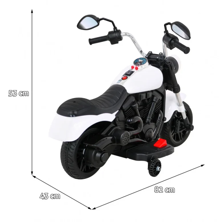 V Max Motor Za Sjeckalicu Na Baterije Za Djecu Bijeli + Melodije Truba + Svjetlo + Pomoćni, Bijela Motor Na Akumulator 2