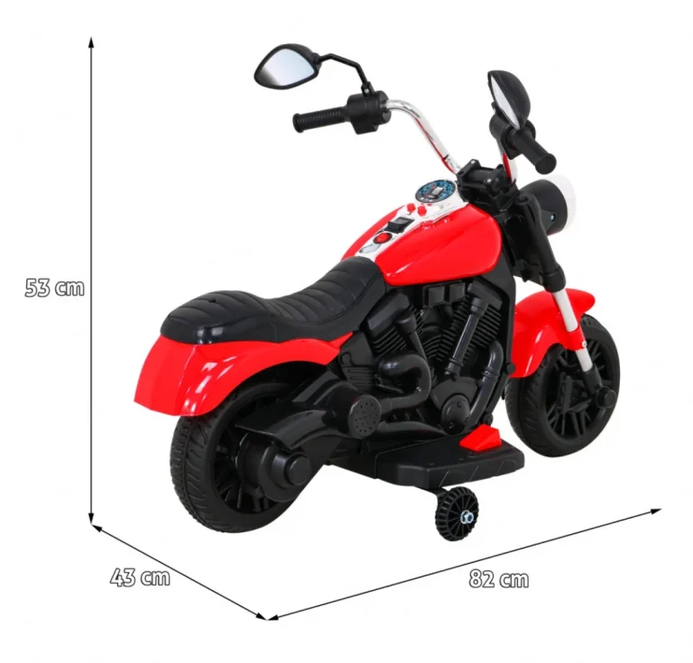 V Max Motor Za Sjeckalicu Na Baterije Za Djecu, Crveni + Melodije, Truba + Svjetlo, Crvena Motor Na Akumulator 2