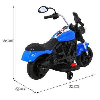 V Max Motor Za Sjeckalicu Na Baterije Za Djecu, Plavi + Melodije, Truba + Svjetlo + Pomoćni, Plava Motor Na Akumulator 2