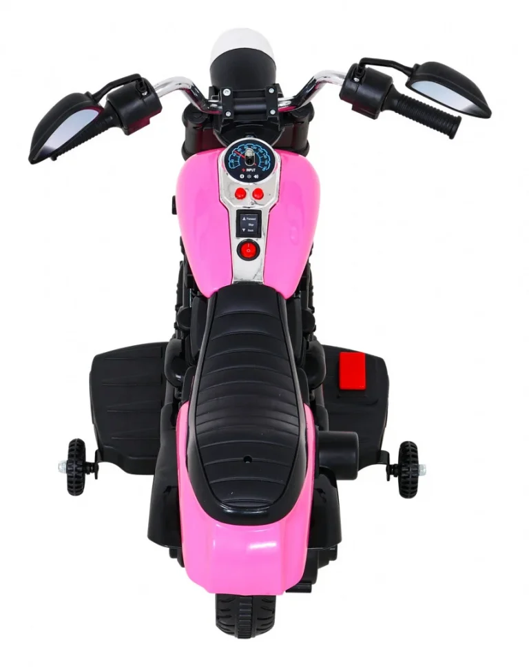 V Max Motor Za Sjeckalicu Na Baterije Za Djecu, Roza + Melodije, Truba + Svjetlo + Pomoćni Kotači Motor Na Akumulator 6