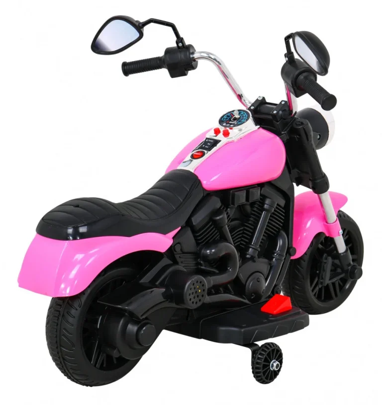 V Max Motor Za Sjeckalicu Na Baterije Za Djecu, Roza + Melodije, Truba + Svjetlo + Pomoćni Kotači Motor Na Akumulator 7