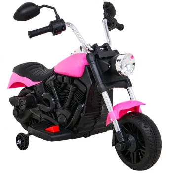 V Max Motor Za Sjeckalicu Na Baterije Za Djecu, Roza + Melodije, Truba + Svjetlo + Pomoćni Kotači Motor Na Akumulator 8