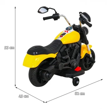 V Max Motor Za Sjeckalicu Na Baterije Za Djecu žuti + Melodije Truba + Svjetlo + Pomoćni, žuta Motor Na Akumulator 2
