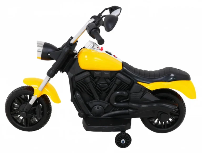 V Max Motor Za Sjeckalicu Na Baterije Za Djecu žuti + Melodije Truba + Svjetlo + Pomoćni, žuta Motor Na Akumulator 4