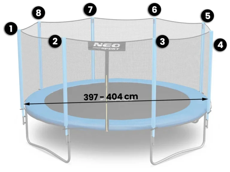 Vanjska Mreža Za Trampolin 404 Cm, 13 Ft, Neo Sport 2