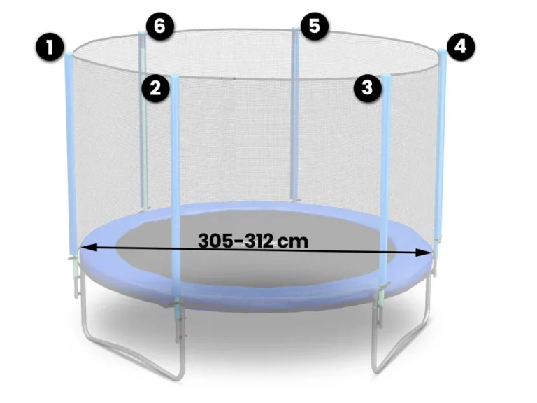 Vanjska Mreža Za Trampolin Neo Sport, Ø 312 Cm, 10 Ft 2