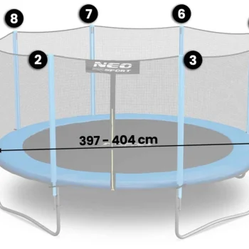 Vanjska Mreža Za Trampolin Neo Sport, Ø 404 Cm, 13 Ft 2