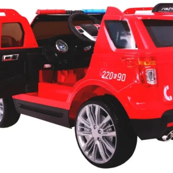 Vatrogasni Automobil Na Baterije Za Djecu Suv + Sirene + Svjetla + Megafon + Daljinski, Crvena 2