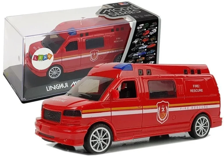 Vatrogasni Automobil S Uzicom Za Zatezanje Sa Svjetlima I Zvukom 1