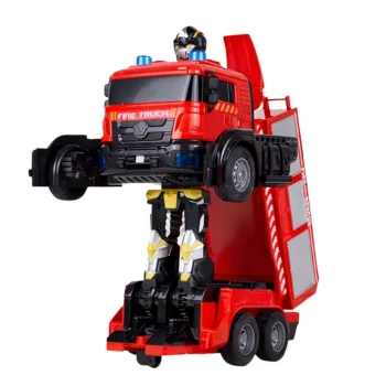 Vatrogasni Robotski Automobil 2 U 1 Na Daljinsko Upravljanje, Rc Svjetla, Zvukovi, Voda 2