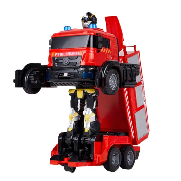 Vatrogasni Robotski Automobil 2 U 1 Na Daljinsko Upravljanje, Rc Svjetla, Zvukovi, Voda 2
