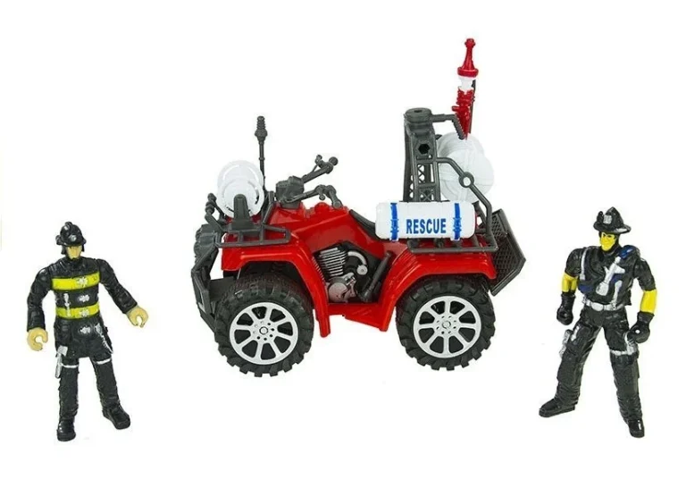 Vatrogasni Set Za Djecu, Kamion 49 Cm, Quad I Kaciga 6